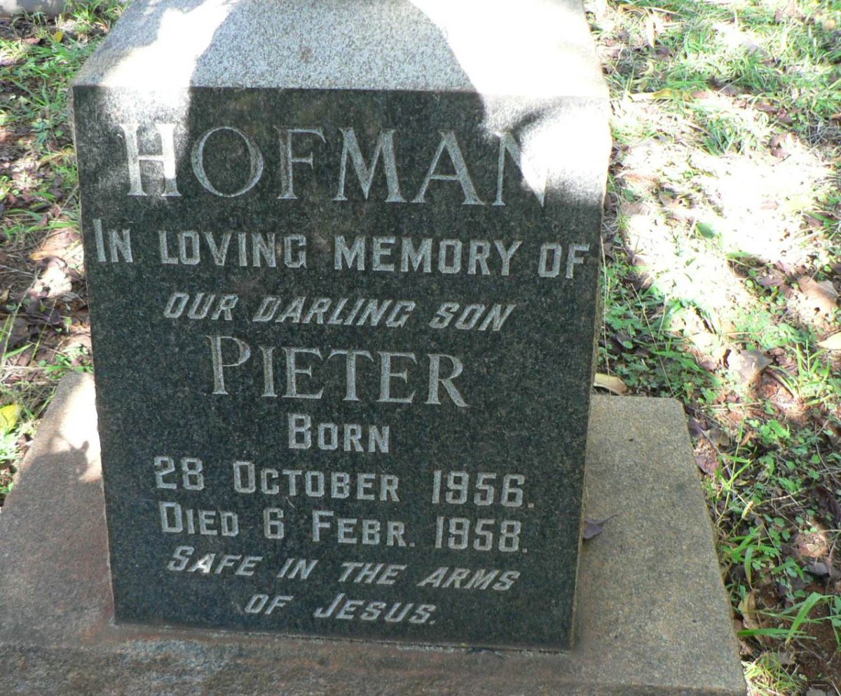 HOFMAN Pieter 1956-1958