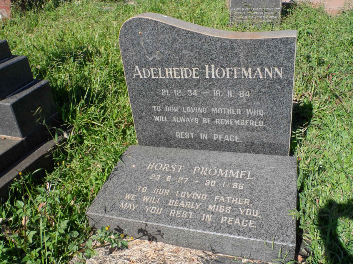 HOFFMANN Adelheide 1934-1984 :: PROMMEL Horst 1927-1996