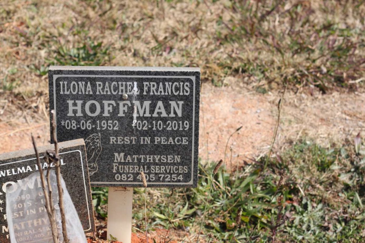 HOFFMAN Ilona Rachel Francis 1952-2019