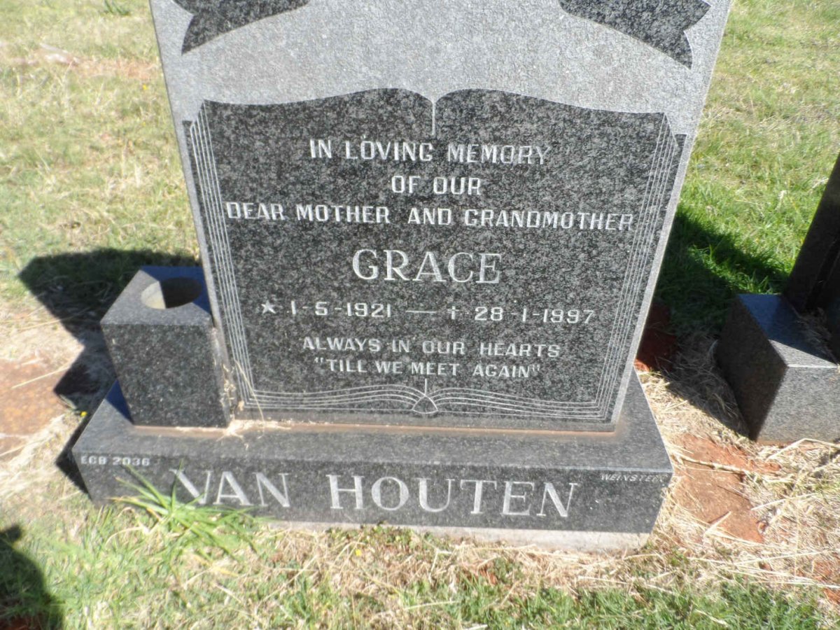 HOUTEN Grace, van 1921-1997