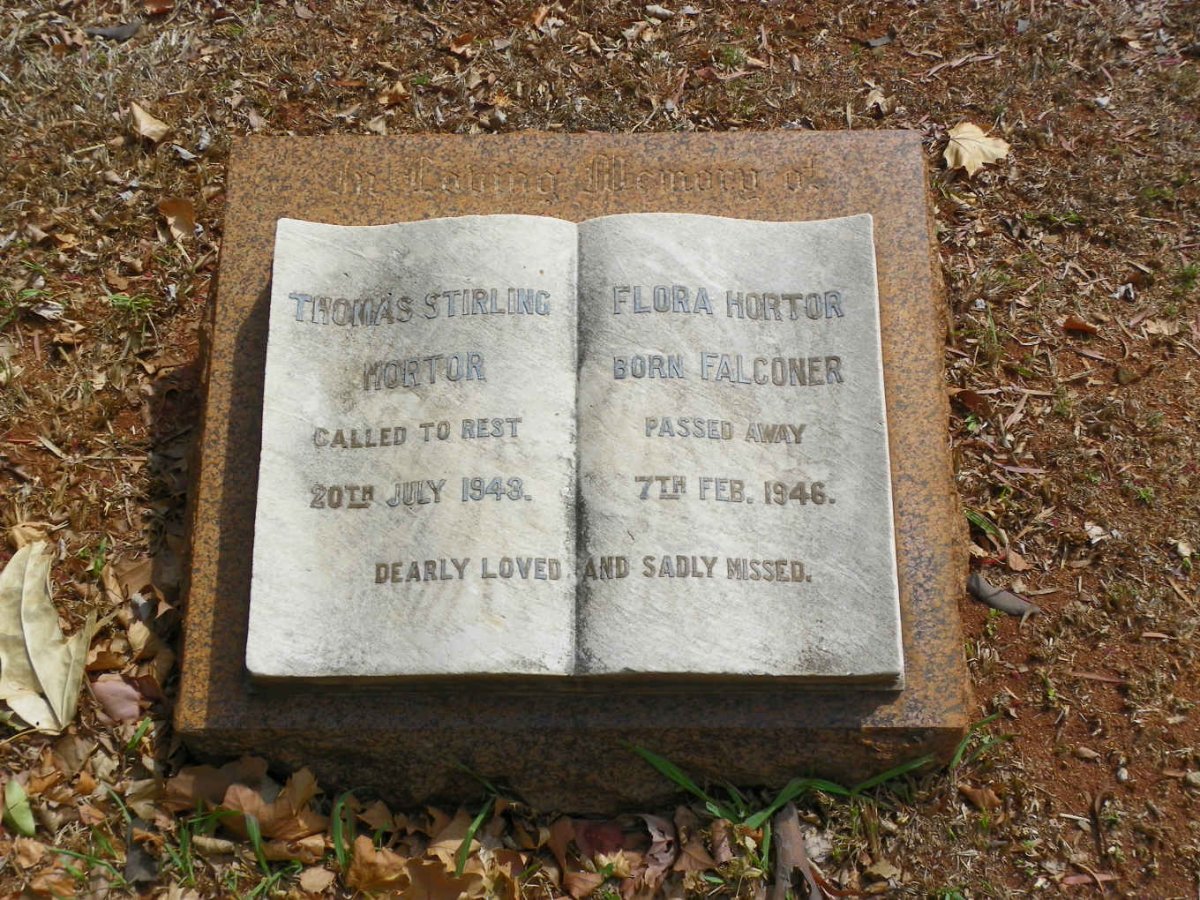 HORTOR Thomas Stirling -1943 &amp; Flora FALCONER -1946
