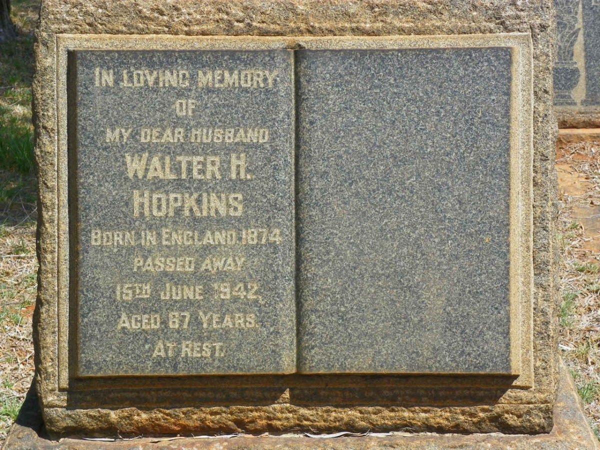 HOPKINS Walter H. 1874-1942