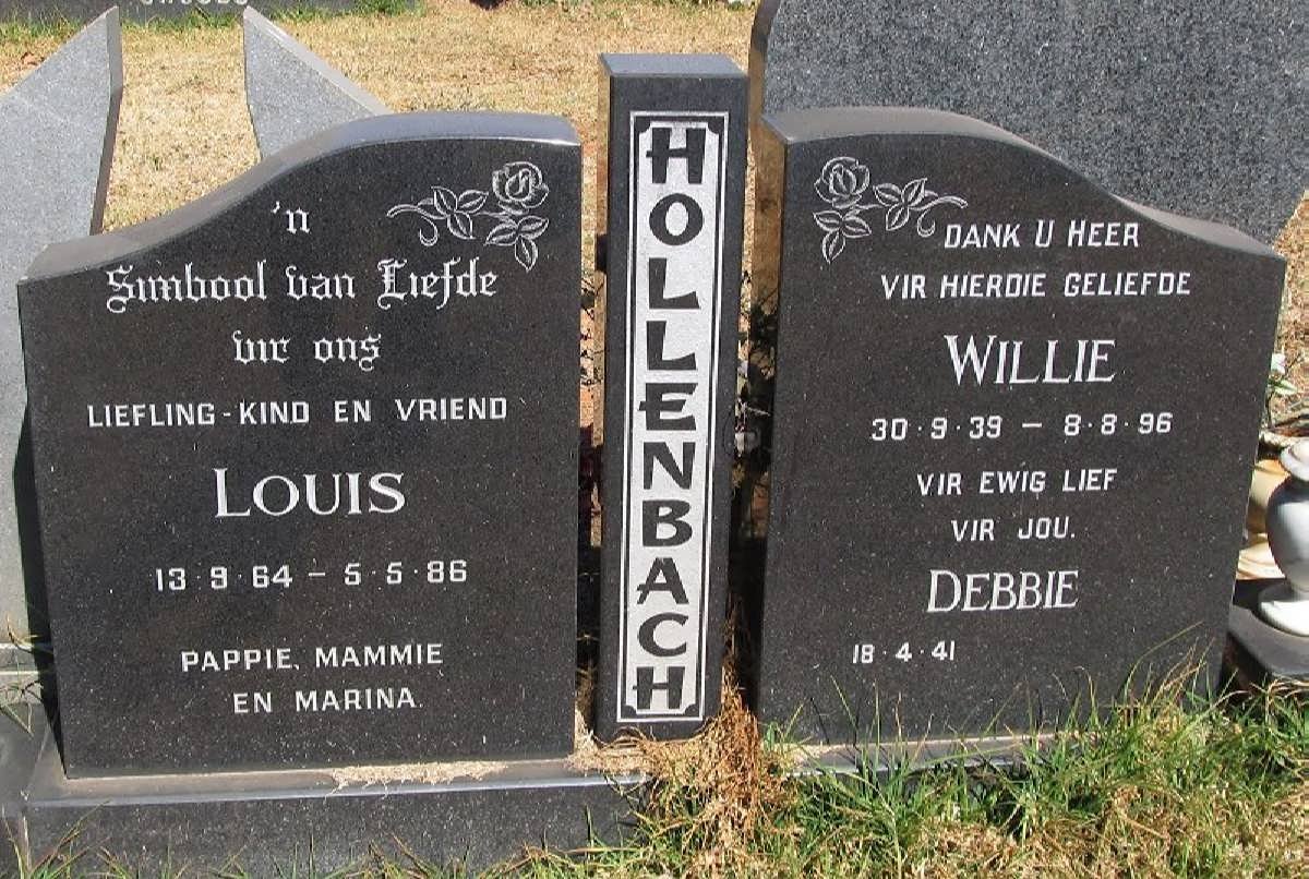 HOLLENBACH Willie 1939-1996 &amp; Debbie 1941- :: HOLLENBACH Louis 1964-1986 