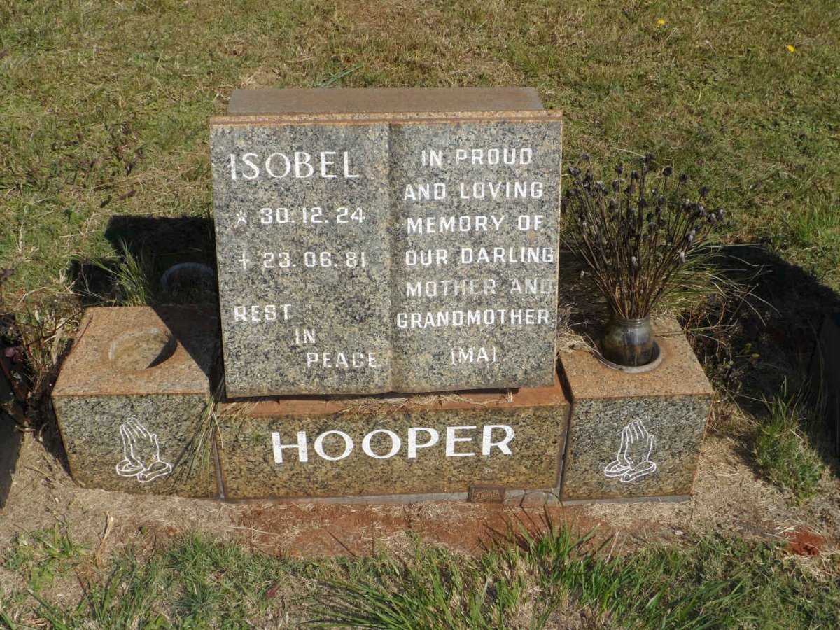 HOOPER Isobel 1924-1981