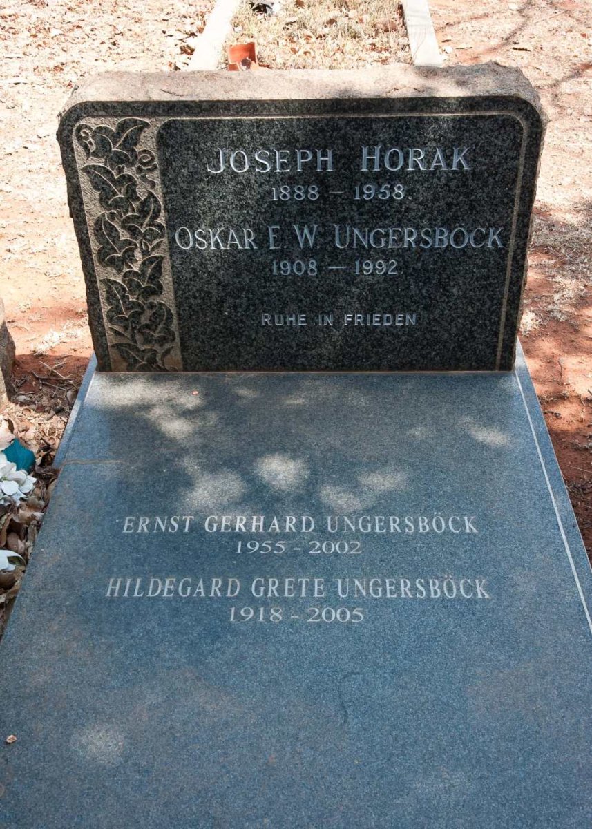 HORAK Joseph 1888-1958 :: UNGERSBOCK Oskar E.W. 1908-1992