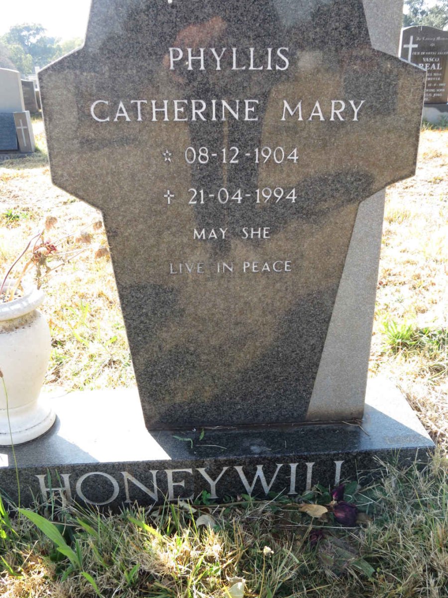 HONEYWILL Phyllis Catherine Mary 1904-1994
