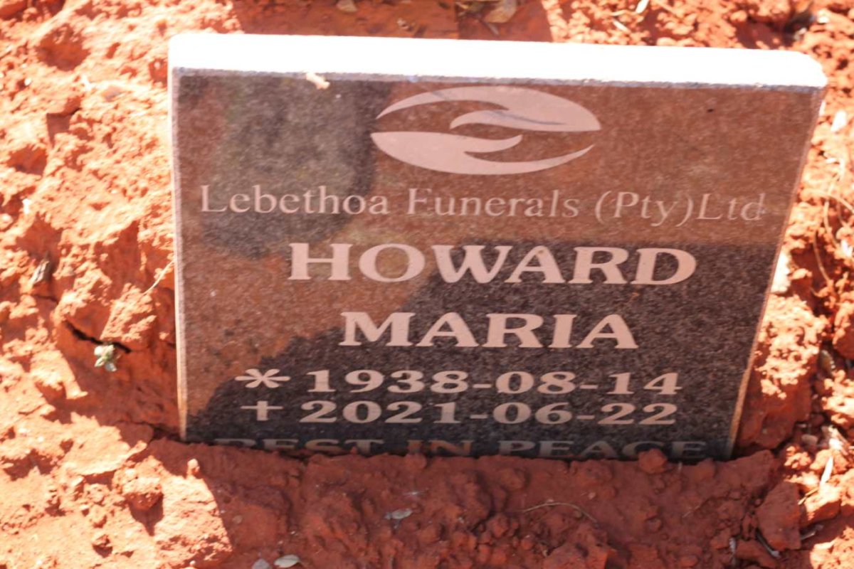 HOWARD Maria 1938-2021