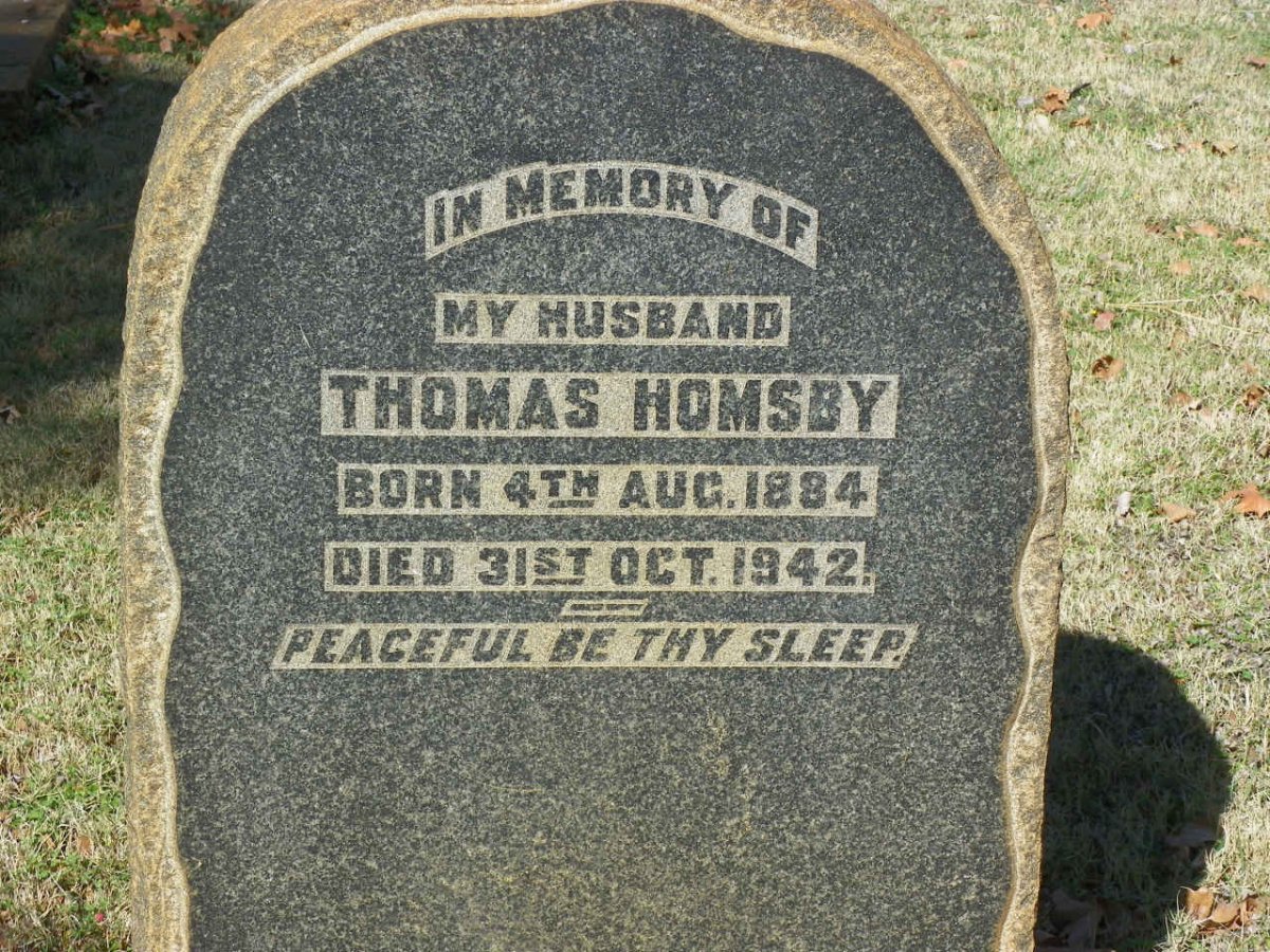 HOMSBY Thomas 1884-1942