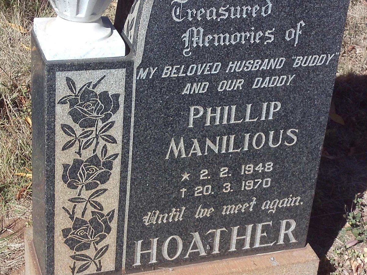 HOATHER Phillip Manilious 1948-1970