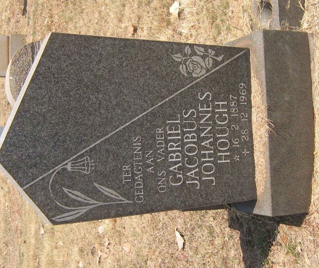 HOUGH Gabriel Jacobus Johannes 1887-1969