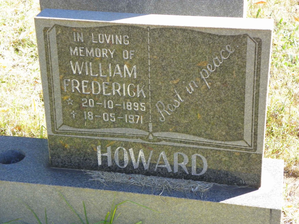 HOWARD William Frederick 1895-1971