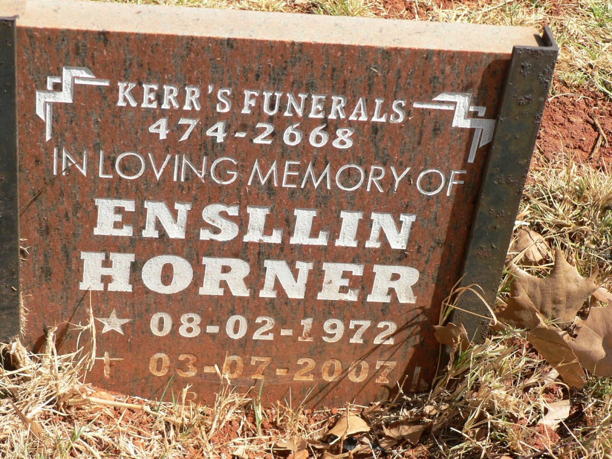 HORNER Ensllin 1972-2007