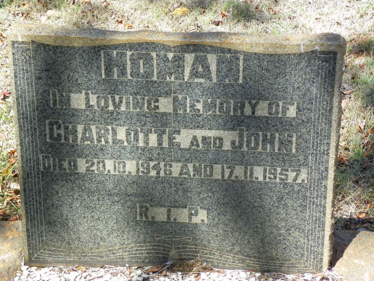 HOMAN John -1957 &amp; Charlotte -1946