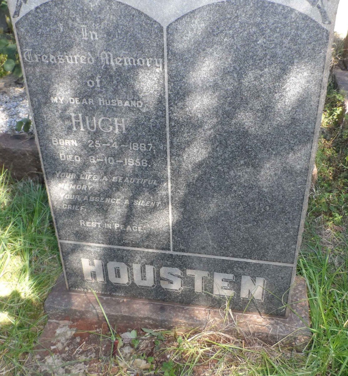 HOUSTEN Hugh 1887-1956