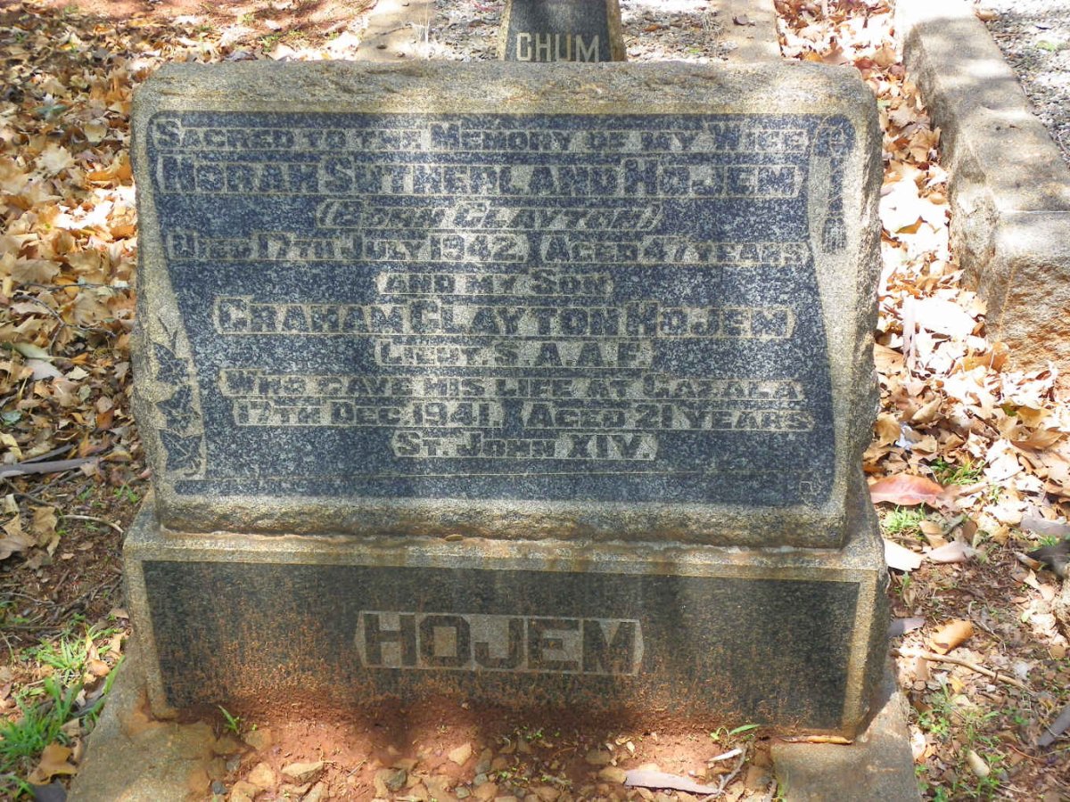 HOJEM Norah Sutherland nee CLAYTON -1942 :: HOJEM Graham Clayton -1941