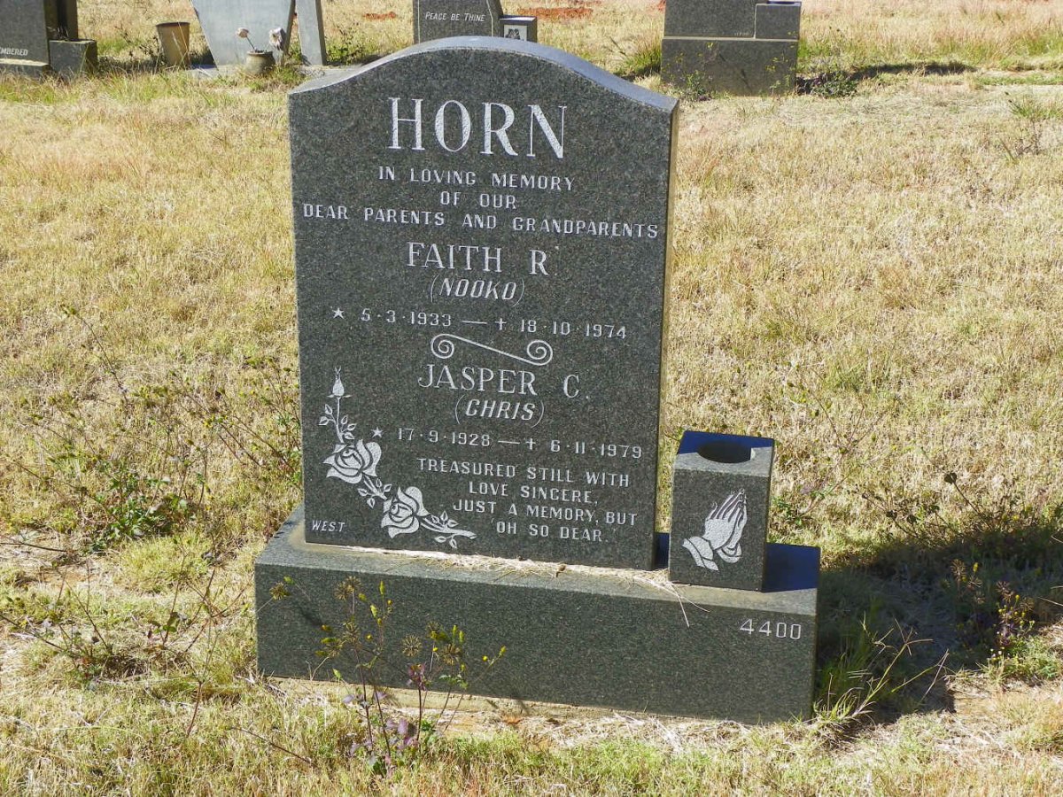 HORN Jasper C. 1928-1979 &amp; Faith R. 1933-1974
