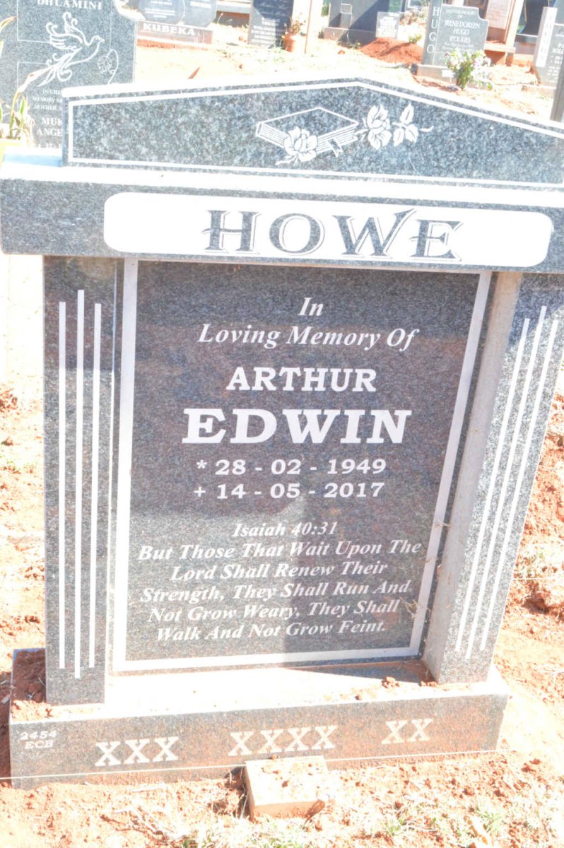 HOWE Arthur Edwin 1949-2017