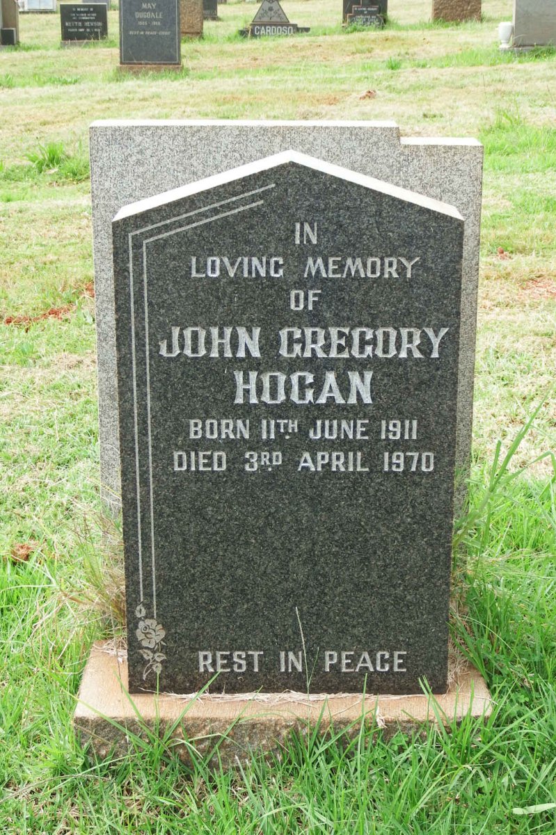 HOGAN John Gregory 1911-1970