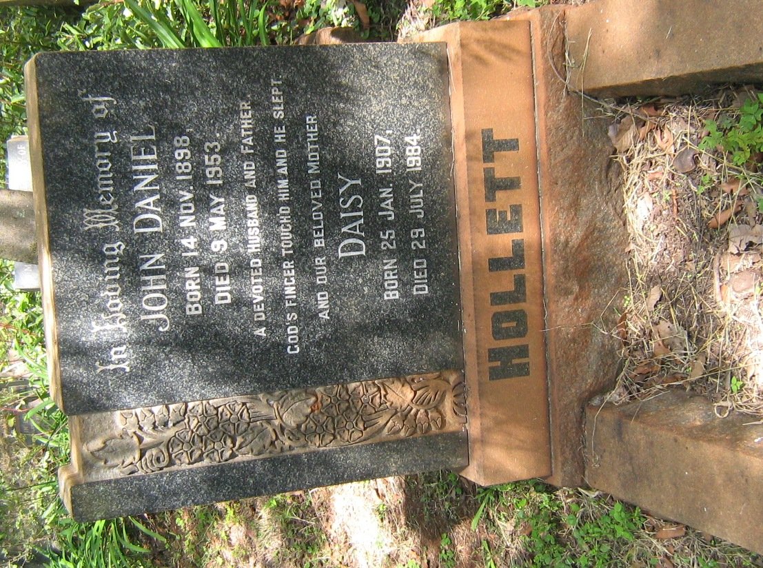 HOLLETT John Daniel 1898-1953 &amp; Daisy 1907-1984