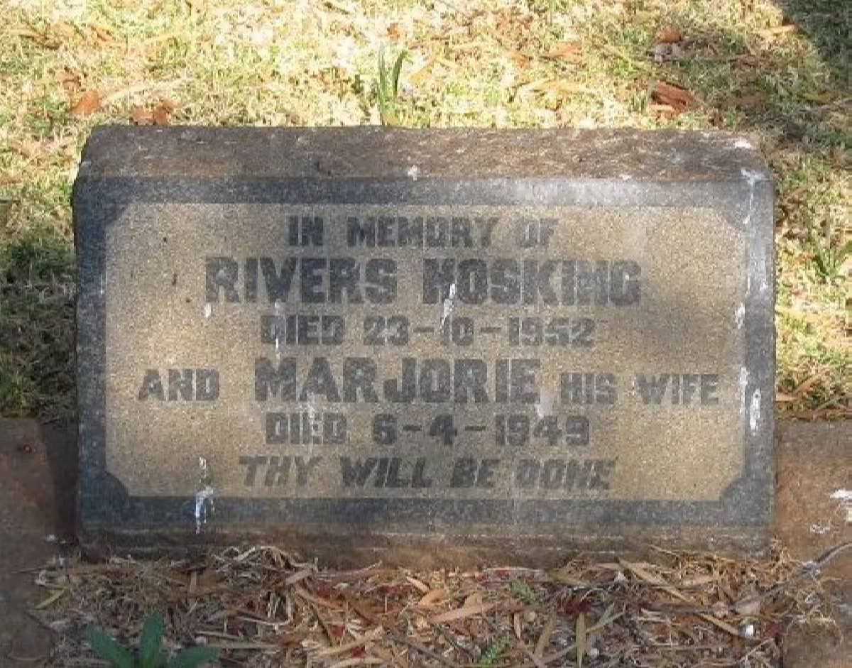 HOSKING Rivers -1952 &amp; Marjorie -1949