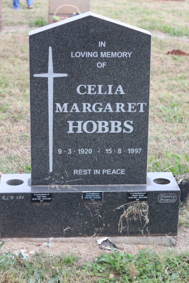 HOBBS Celia Margaret 1920-1997