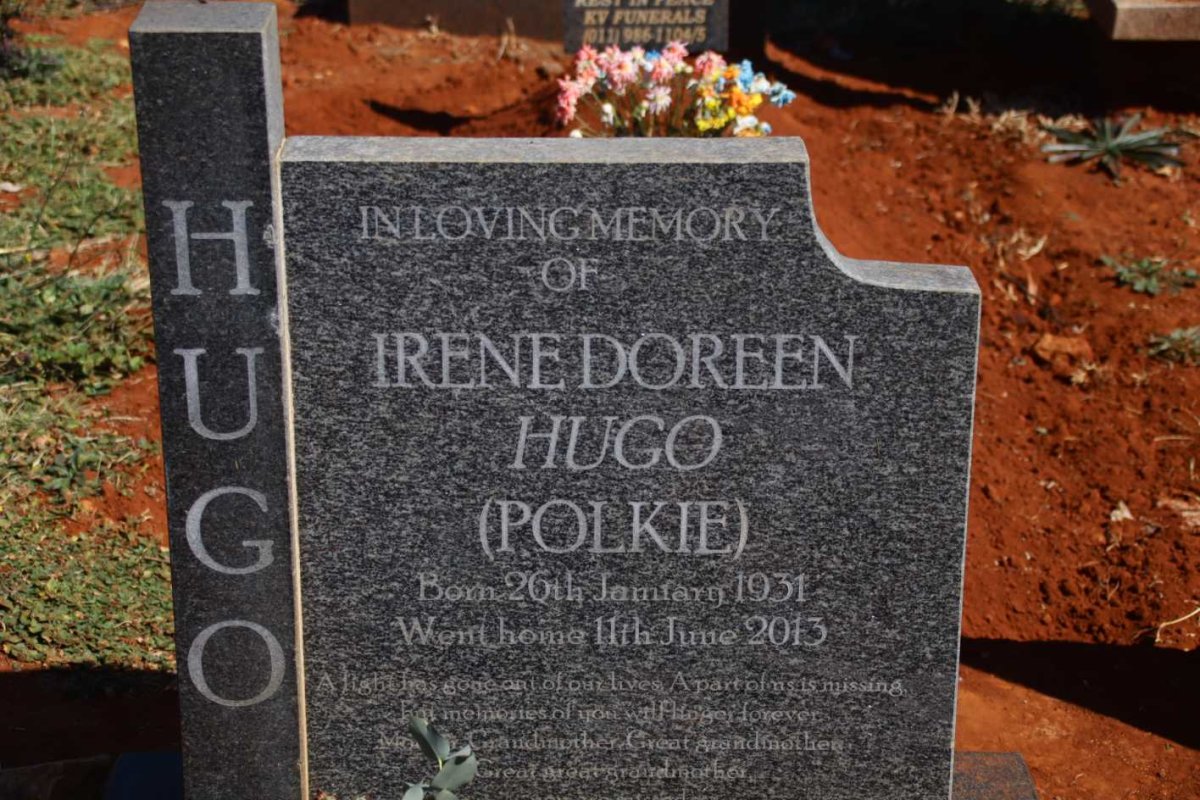 HUGO Irene Doreen 1931-2013