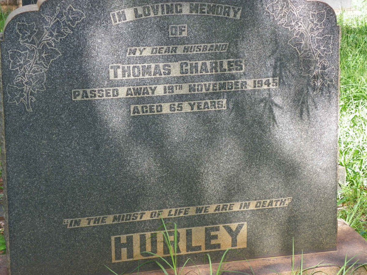 HURLEY Thomas Charles -1945