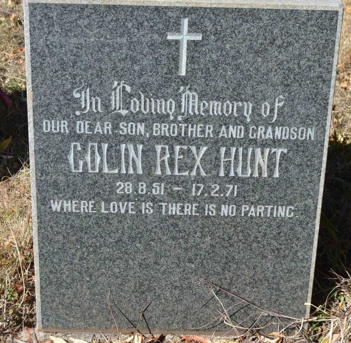 HUNT Colin Rex 1951-1971