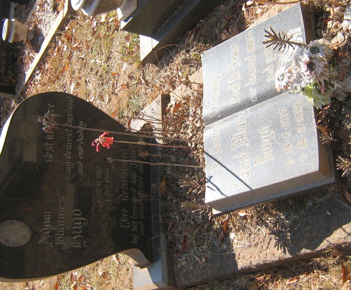 HUGO Adam Johannes 1917-1963 &amp; Juliet Mary 1917-1989