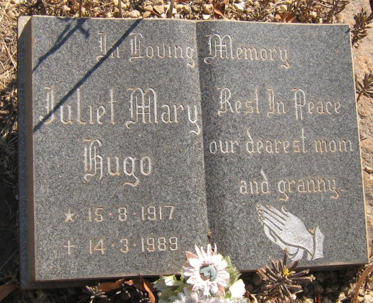 HUGO Adam Johannes 1917-1963 &amp; Juliet Mary 1917-1989