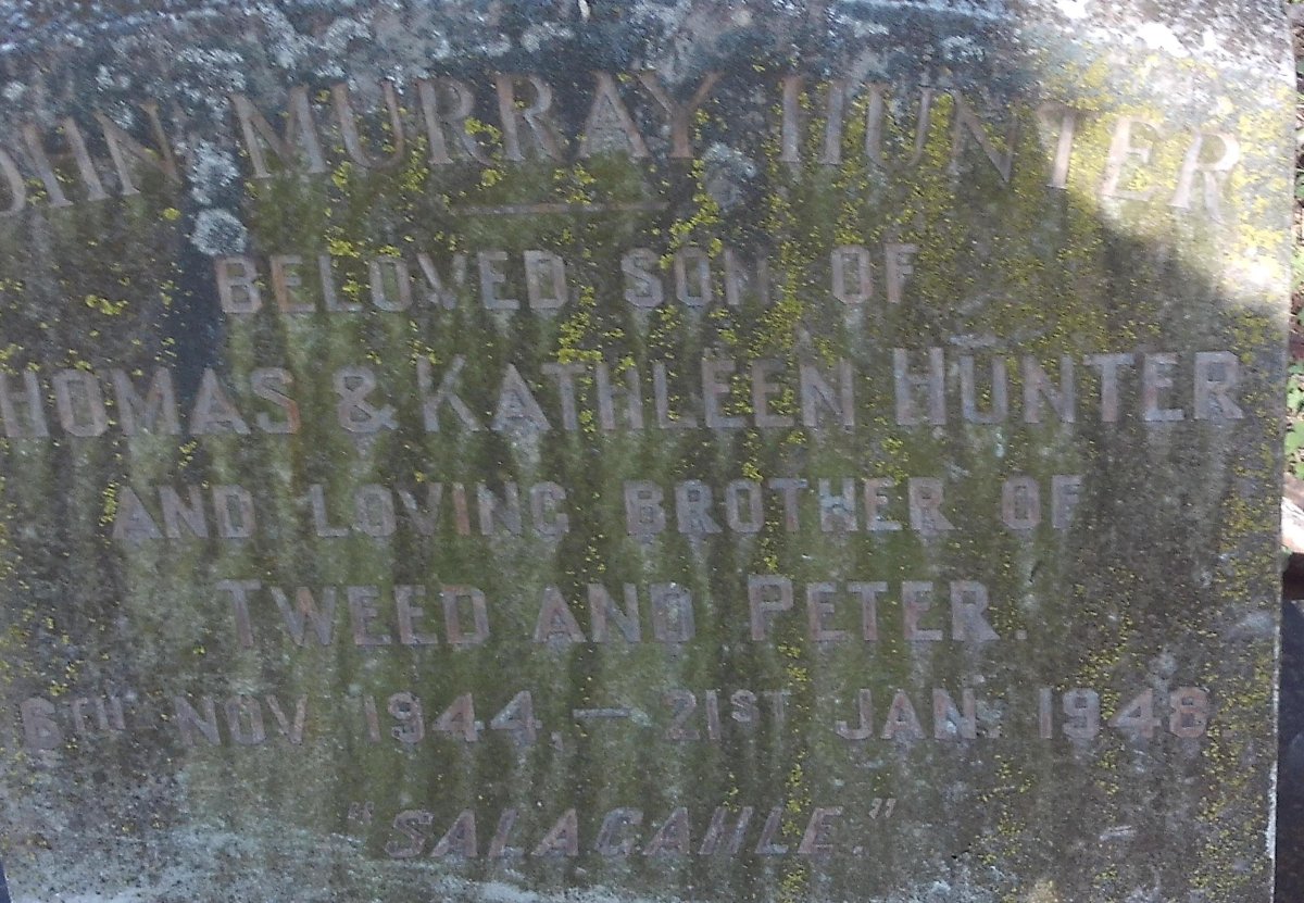 HUNTER John Murray 1944-1948