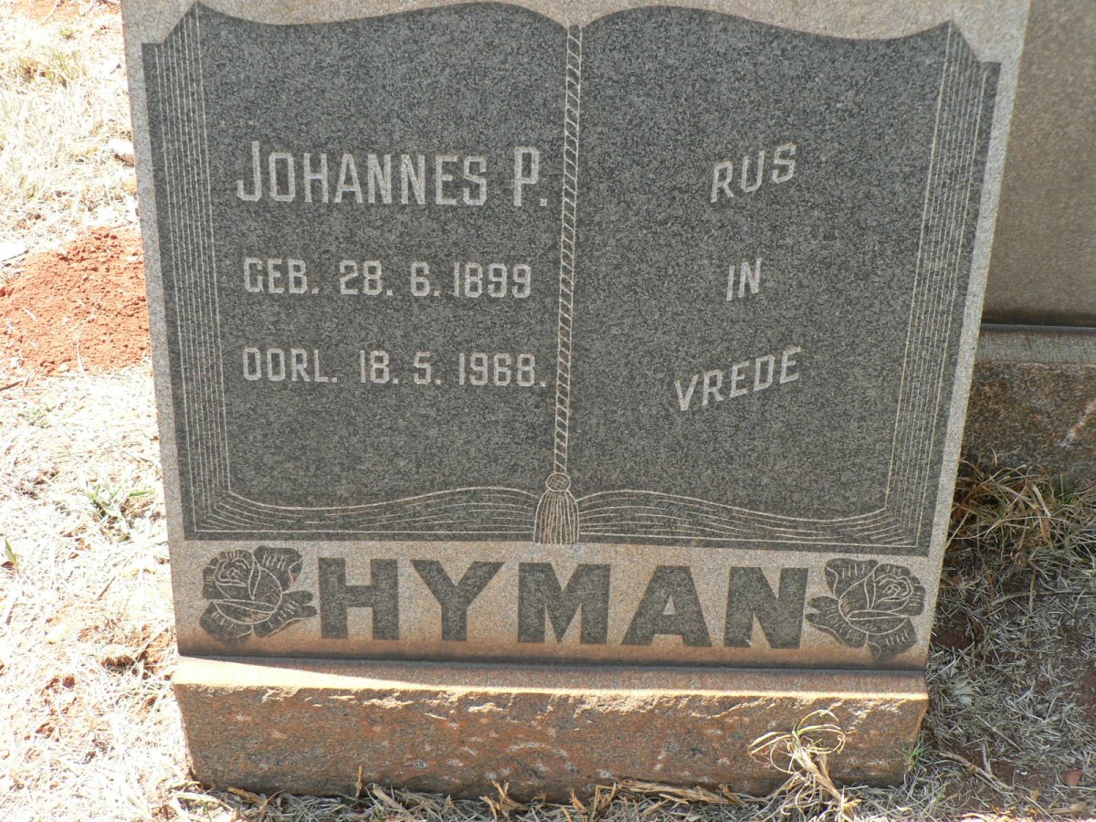HYMAN Johannes P. 1899-1968