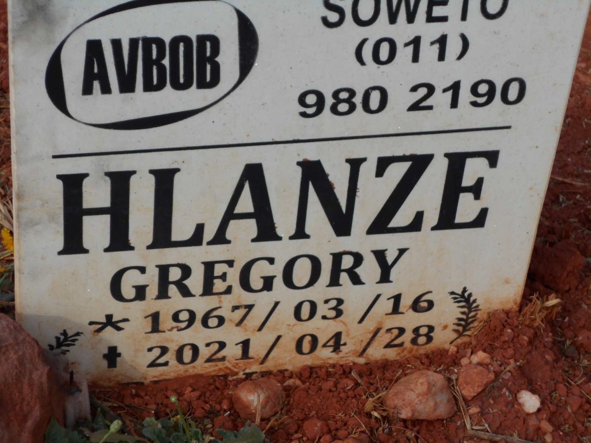 HLANZE Gregory 1967-2021