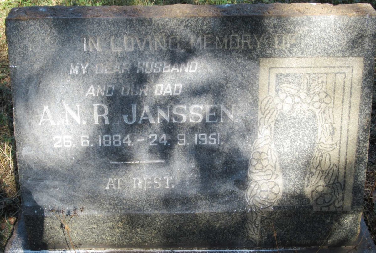 JANSSEN A.N.R 1884-1951