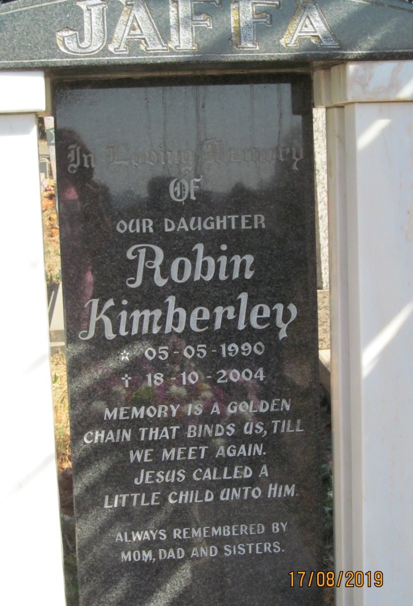 JAFFA Robin Kimberley 1990-2004