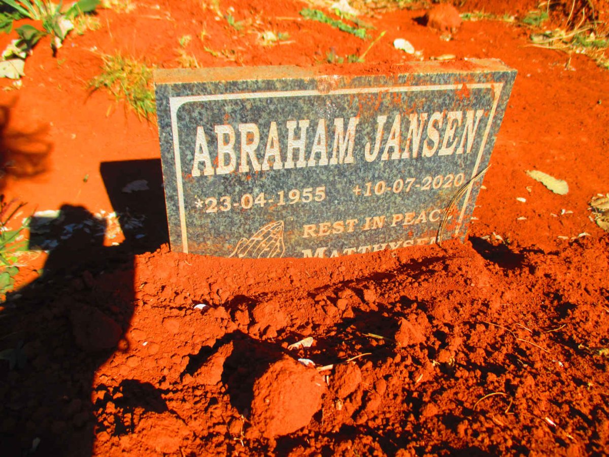JANSEN Abraham 1955-2020