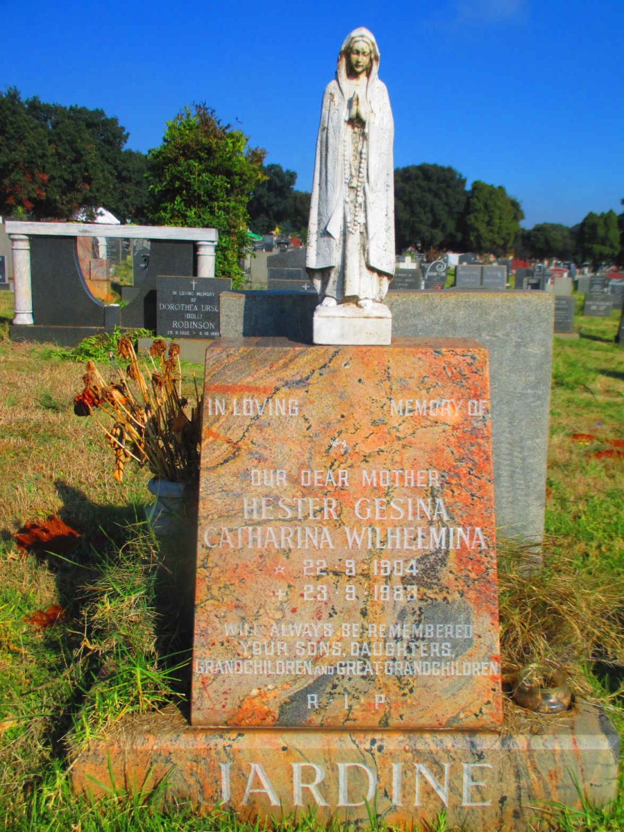JARDINE Hester Gesina Catharina Wilhelmina 1904-1983