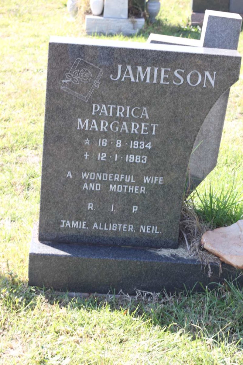 JAMIESON Patrica Margaret 1934-1983
