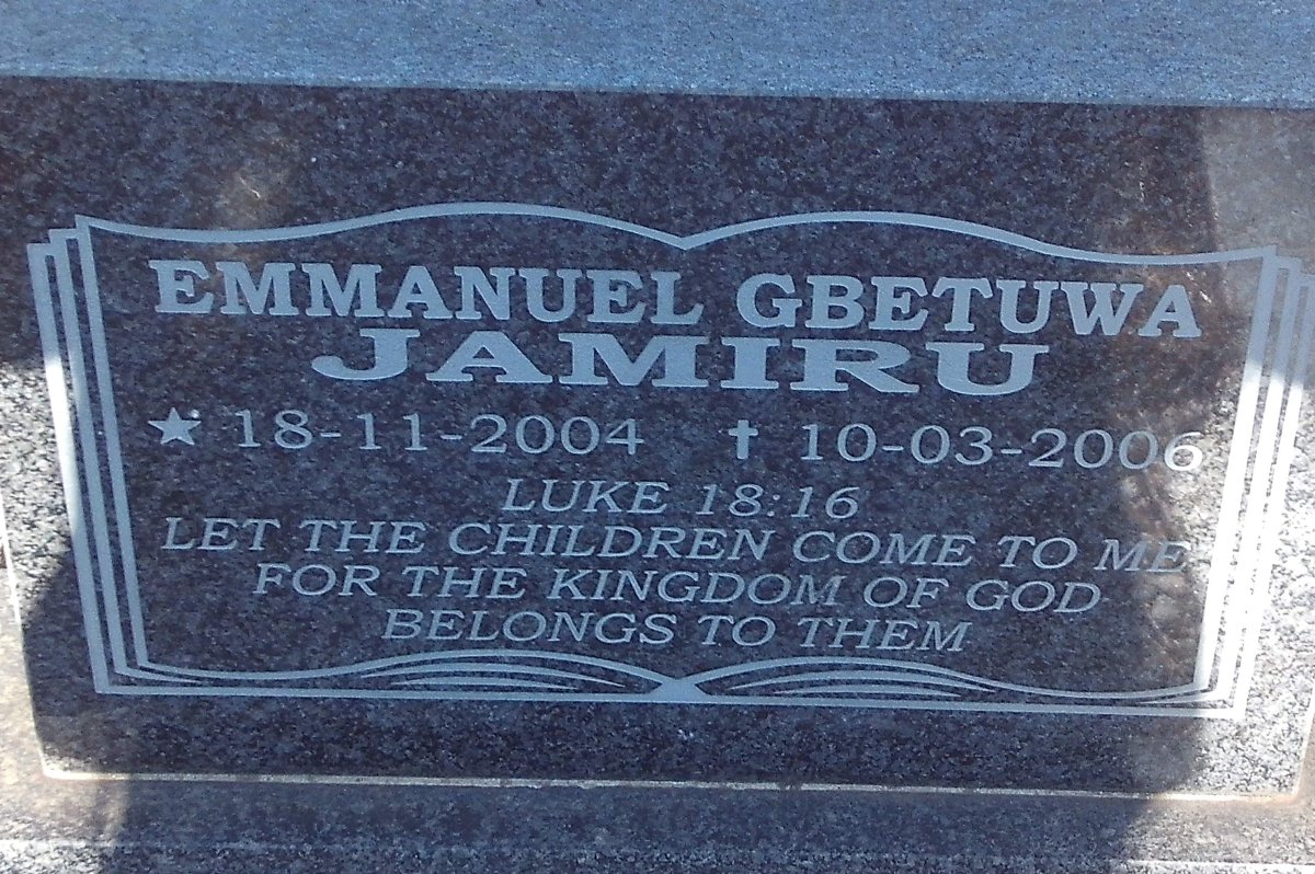 JAMIRU Emmanuel Gbetuwa 2004-2006