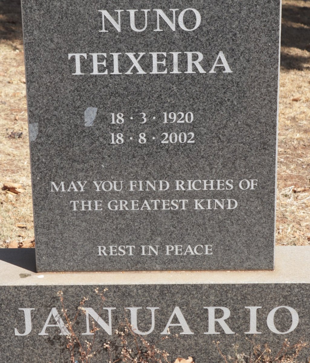 JANUARIO Nuno Teixeira 1920-2002