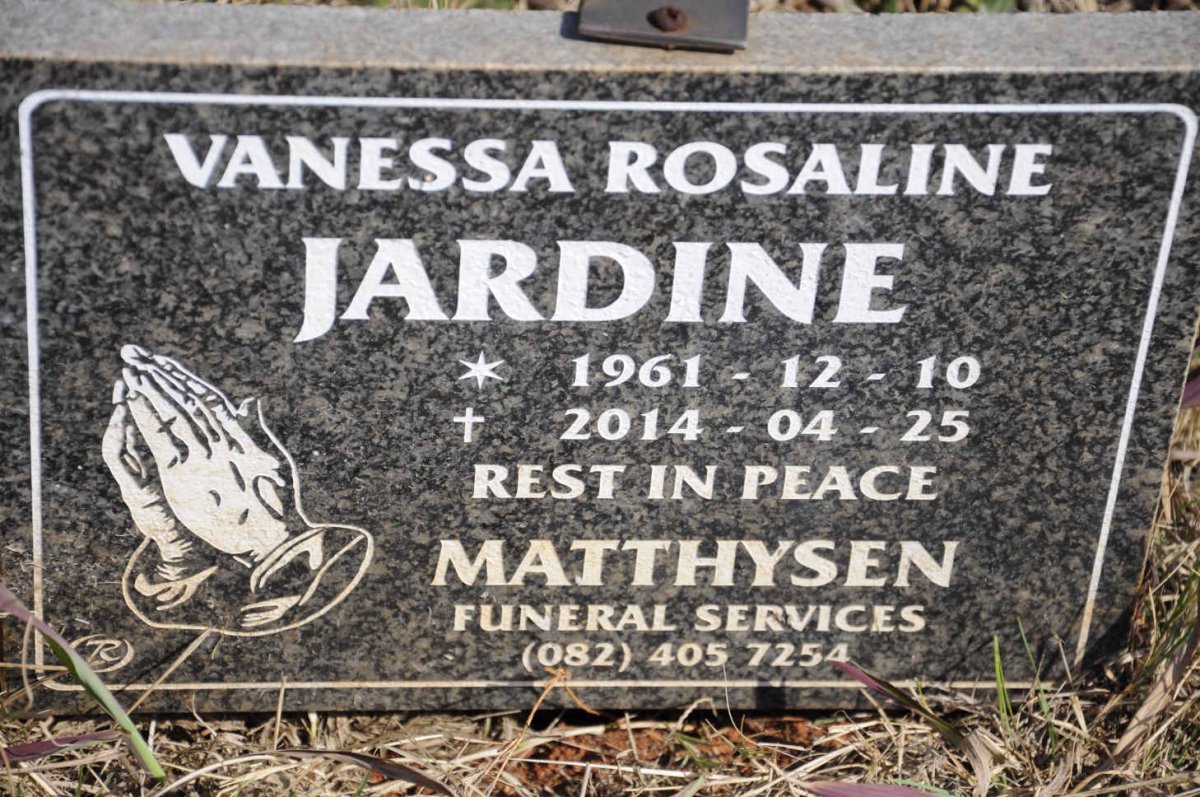 JARDINE Vanessa Rosalie 1961-2014