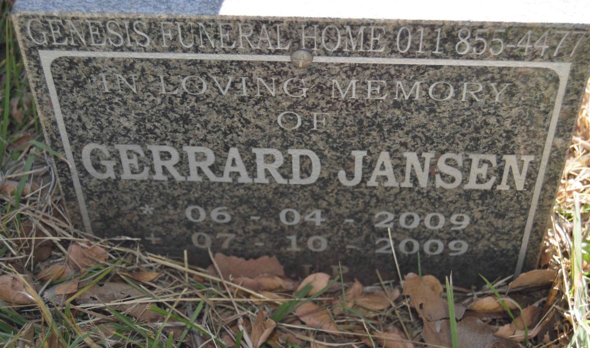 JANSEN Gerrard 2009-2009