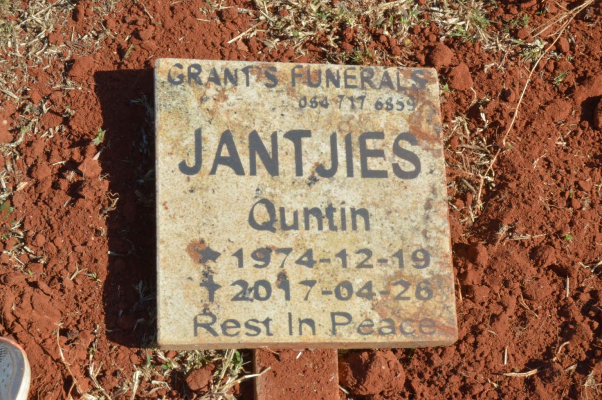 JANTJIES Quntin 1974-2017