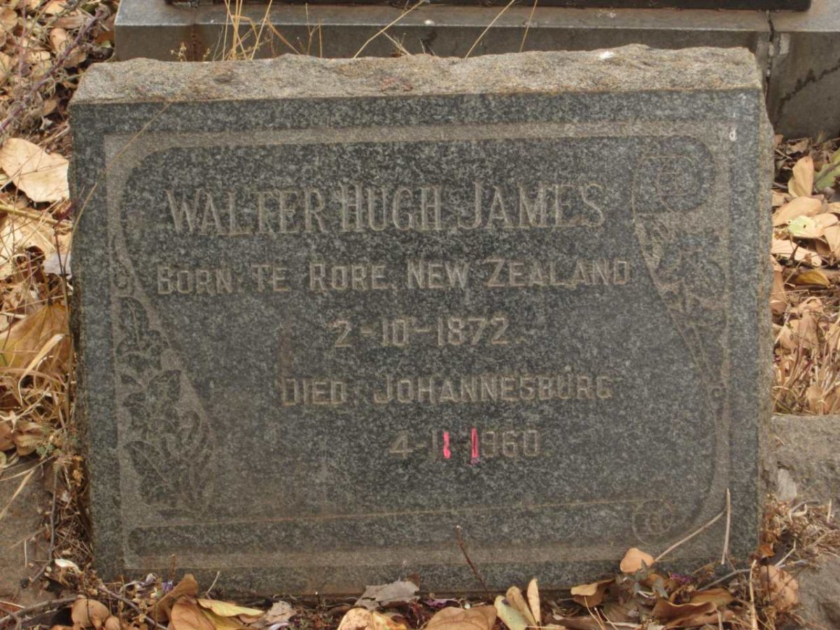 JAMES Walter Hugh 1872-1960