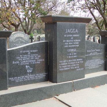 JAGGA George 1915-1959 :: JAGGA Basil Christopher 1943-1985 :: JAGGA Julia 1915-2000