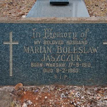 JASZCZUK Marian Boleslaw 1910-1960