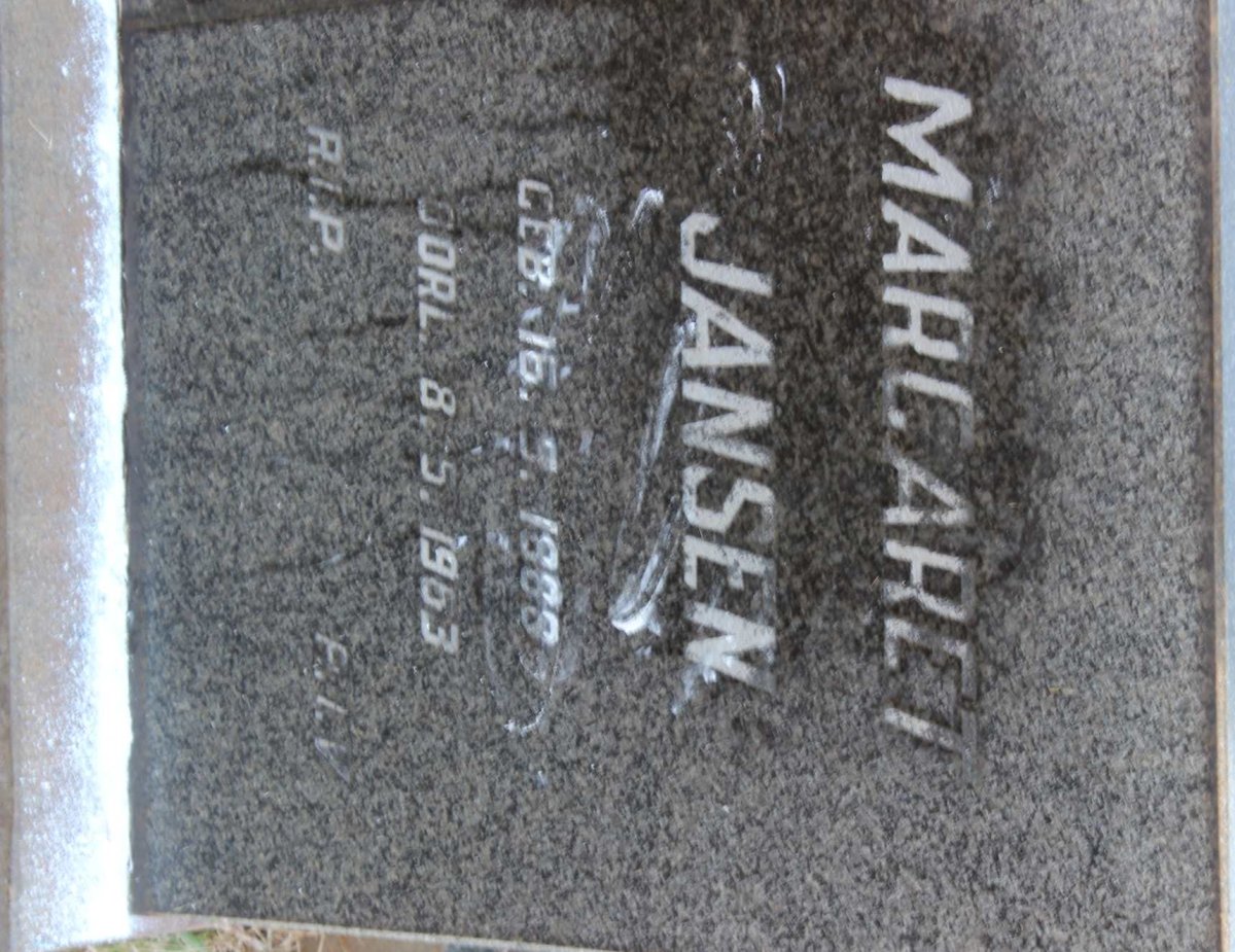 JANSEN Margaret 1888-1963