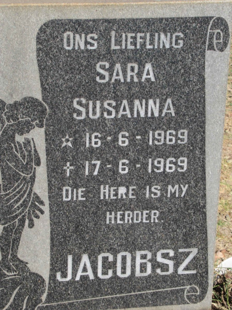 JACOBSZ Sara Susanna 1969-1969