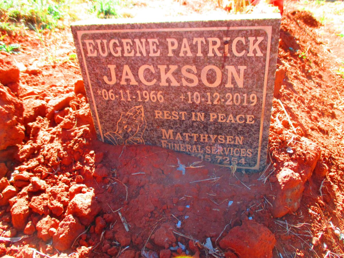JACKSON Eugene Patrick 1966-2019