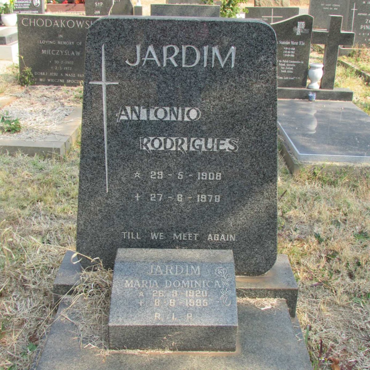JARDIM Antonio Rodrigues 1908-1978 &amp; Maria Dominica 1920-1995
